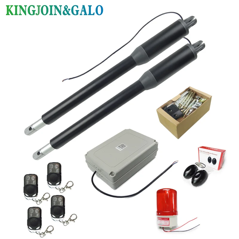 Free shipping  24V DC Basic Kit Dual Heavy Duty Metal Swing Gate Opener/Automatic Door Operators For Access control with remote