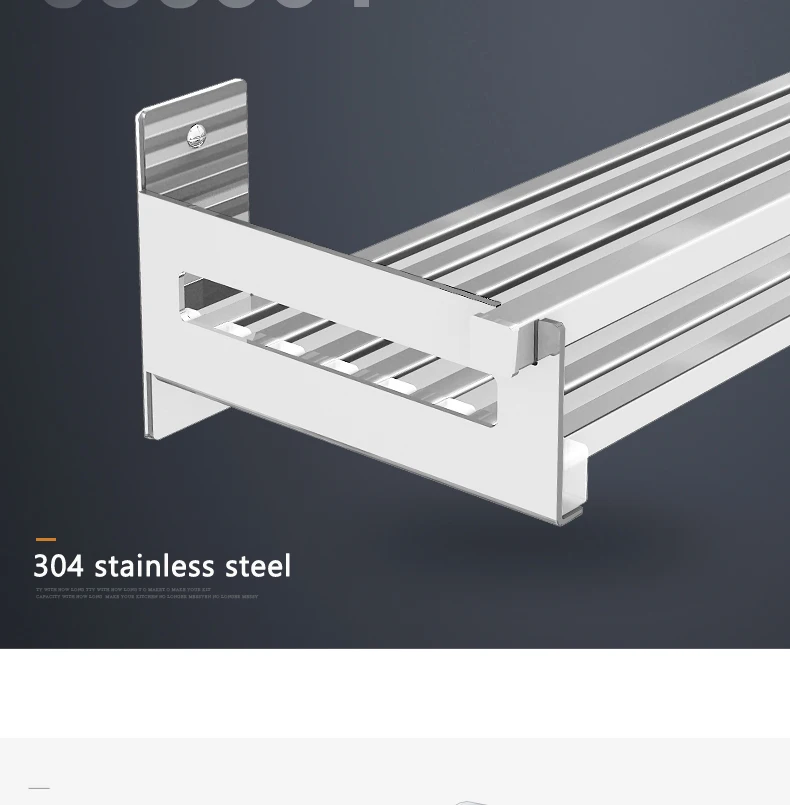 304 нержавеющая сталь Дырокол 15-110 см кухонная стойка настенная для масла солевого соуса уксуса стойка для хранения приправ для дома