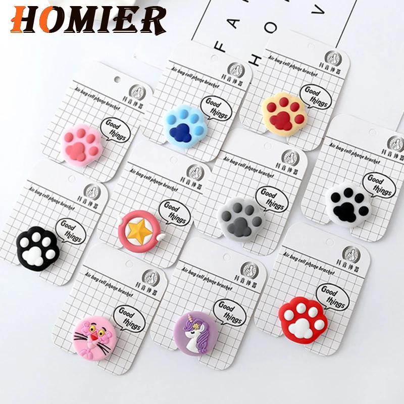 

Universal Pop mobile phone stretch bracket Cartoon Bear paw Phone Desktop Stand Finger Holder for iphone 6s 7 8 plus X XS MAX XR