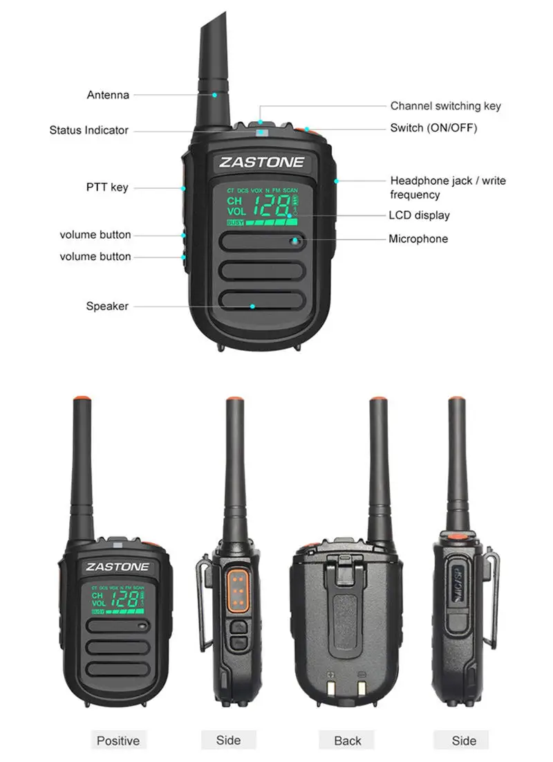 Zastone Mini9 DMR Мини Портативная цифровая рация 2 Вт UHF 400-470 МГц HF трансивер коммуникатор портативный двухстороннее радио