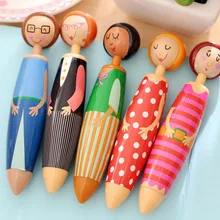 1 лот = 15 шт.! шариковая ручка «Мультяшки»/кукла Студенческая рекламная ручка/Канцтовары оптом