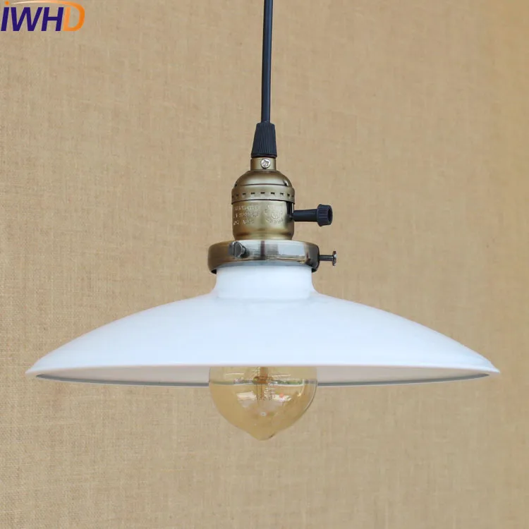 25 см белый винтажный светодиодный подвесной светильник светильники столовая промышленная домашняя осветительная Подвесная лампа Эдисона подвесной светильник