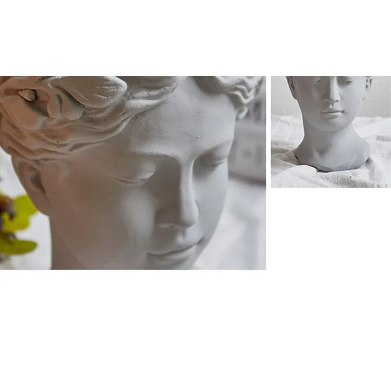 Скандинавская Греческая богиня фигура Венеры головные портреты цемент ваза личность дома гостиная украшения цветочного горшка ремесло X1816