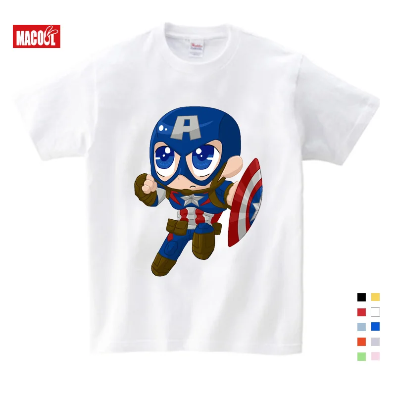 Selling Summer New Captain America Cartoon Print Tee Tops For Boy Girls Clothing Captain America Funny lovely Kids T Shirt Selling Summer New Captain America Cartoon Print Tee Tops For Boy Girls Clothing Captain America Funny lovely Kids T Shirt