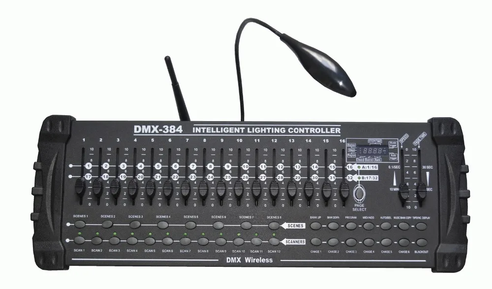 

High Quality Brand 2.4G Wireless DMX 384 Intelligent Controller,DMX DJ Control System For LED Stage Light DMX Console 32CH EACH
