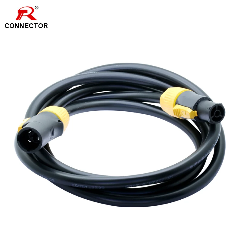 Conector Powercon Impermeável Pinos 15 m Laranja Nac3fx-w Nac3mx-w Pa66 Material Ip65 Grade Entrada e Saída Disponíveis 1pc de Alta Qualidade