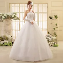 pth-HS550# factory direct wholesale cheap 2016 new large yards married bride lace Bra straps photo studio wedding dress white