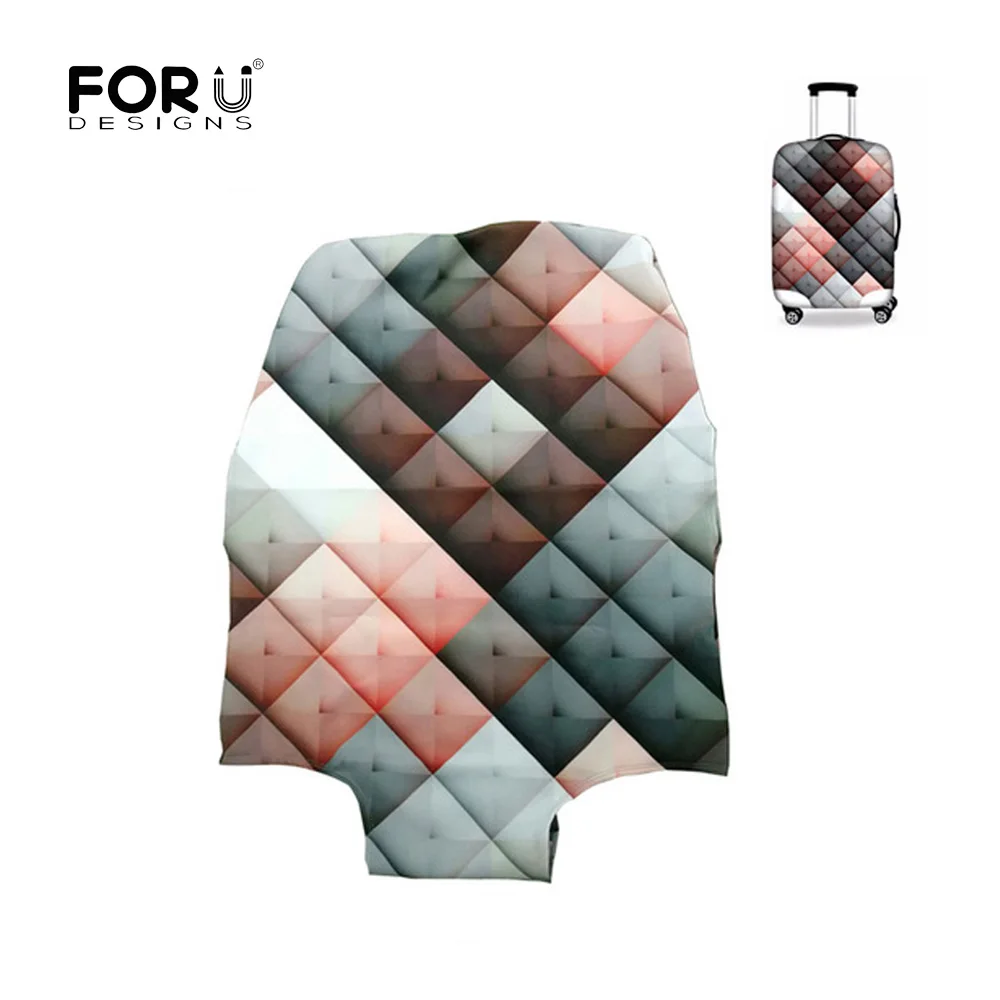 FORUDESIGNS Thickened Luggages Protective Cover for 18-30 Inch Trolley Cases Waterproof Elastic Suitcases Bag Dust Rain Covers