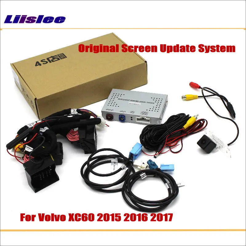 Liislee For Volvo XC60 2015 2017 Original Screen Update System Reversing Track Image Reverse Rear font
