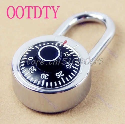 

Hardened Steel Shackle Dial Combination Luggage Suitcase Locker Lock Padlock S08 Wholesale&DropShip