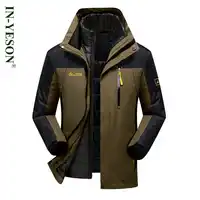 Plus Size 6XL Cotton Liner Detachable Windbreaker Men Thick Thermal Russia Winter Jacket Men Waterproof Men's Parka Overcoat Men