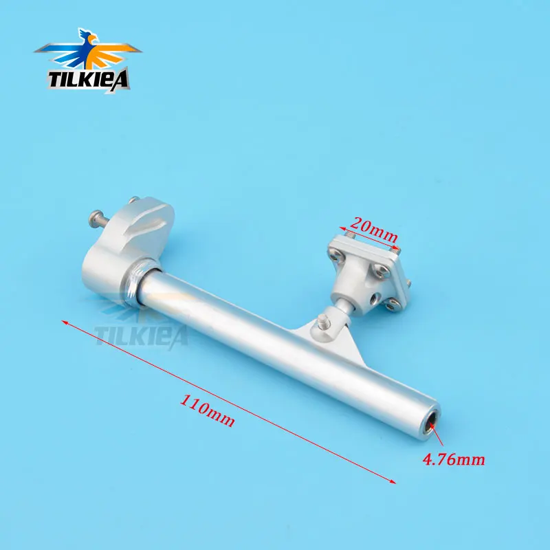 

High Quality RC Boat Flexible 4.76mm Shaft Bracket Aluminum Strut 110mm For 3/16'' Flexible Shaft Methanol Gasoline Boat