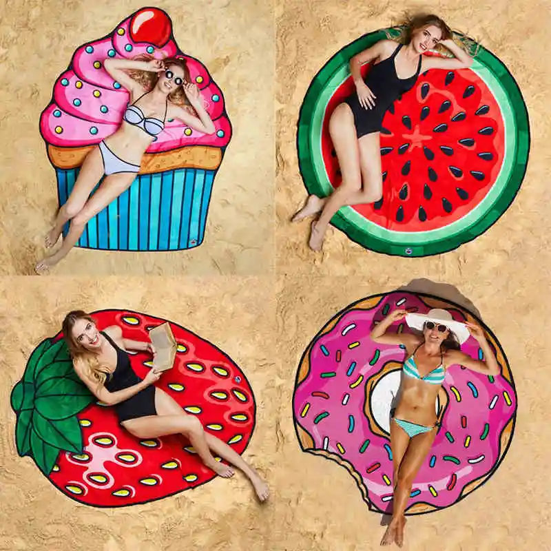 

Cartoon beach cushion / swimming big wrap shawl / seaside holiday mat / travel portable quick-drying blanket XLS025