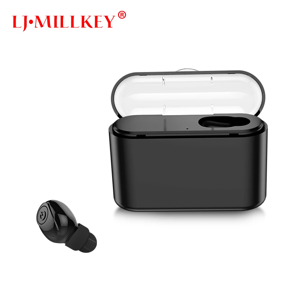 

Bluetooth 4.2 Control Hifi Earphone with Mic Wireless Earbuds Stereo Microphone for Phone With Charger Box LJ-MILLKEY YZ227