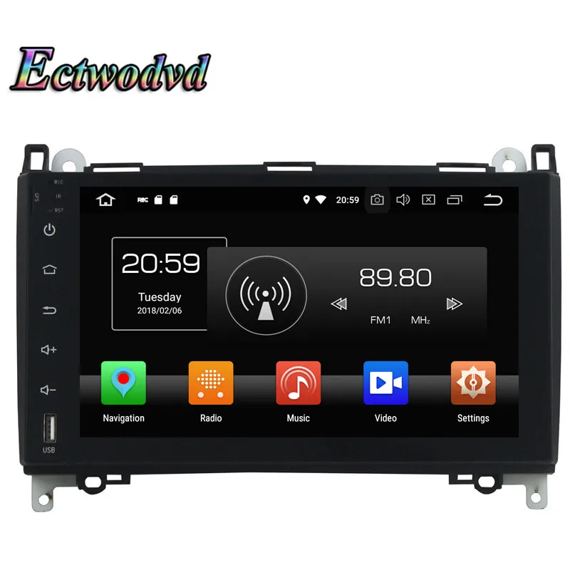 Ectwodvd Восьмиядерный 4G Android 8 0/четырехъядерный 1 Автомобильный мультимедийный dvd