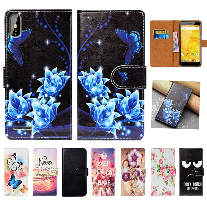 

For Vertex Impress Pear Case High Quality Pu Leather 5.0" Print Flip Wallet Case Back Cover For Vertex Impress Pear Book Case