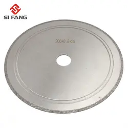 200 мм 8 дюймов супер-тонкий Алмазные пилы гранильной отрезной диск пилы украшений инструменты прямо ломтик