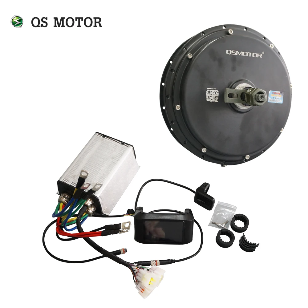 

QS Motor Spoke hub motor 3000W 205 50H V3 Type with kls7230s kelly controller and TFT speedometer kits for electric motorbike