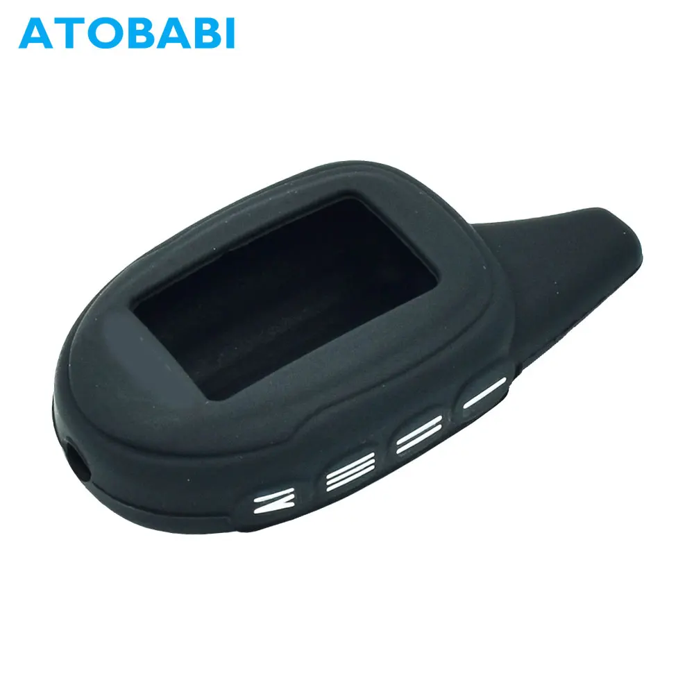 

ATOBABI M7 Silicone Case Key Shell Cover Skin for Scher khan Magicar 7 8 9 M101AS 12 Russia Version Two Way Car Alarm LCD Remote