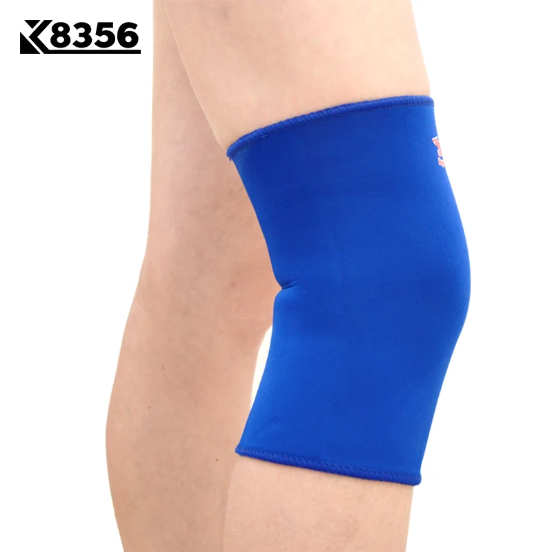 K8356 تنفس منصات الركبة كرة الطائرة اللياقة الركبة دعم الركبة الأكمام الرياضة سلامة الركبة حماية الزرقاء 1 قطع