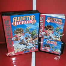 Игра Sega Mega Drive-Gunstar heroes с коробкой и ручным управлением для 16 бит игра Sega Mega Drive картридж Megadrive Genesis система