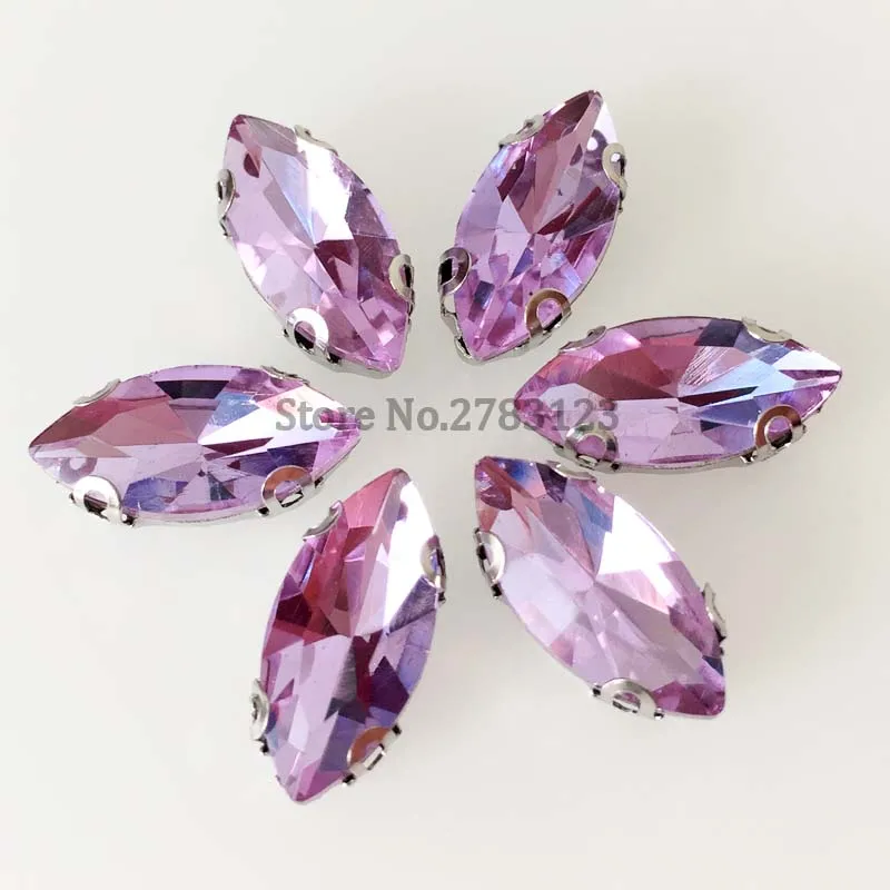 

Factory sales Superior quality glass Crystal horse eye shape sew on loose rhinestones,diy/Clothing accessories