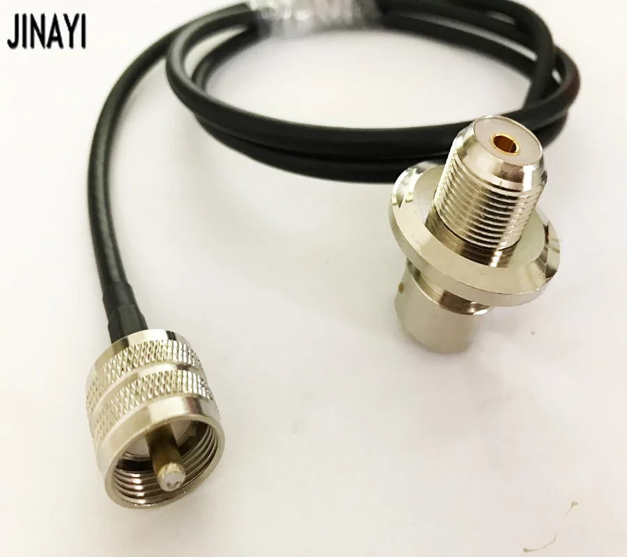 Разъем SO239 UHF Female к PL259 Male для автомобильной мобильной радиоантенны RG58