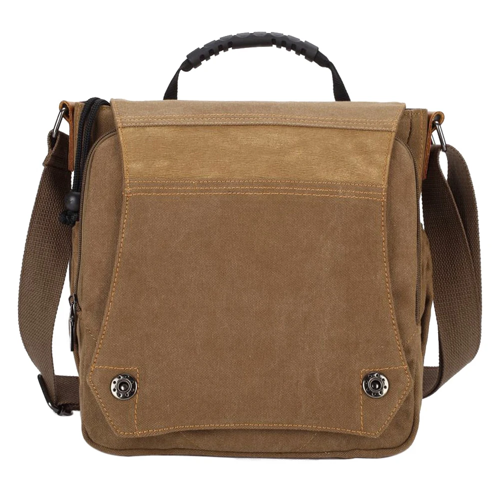 

High Quality Men Vintage Messenger Bags Canvas Bag Brand Business Handbags Male Satchel Travel Shoulder Bag Boys Crossbody Bag