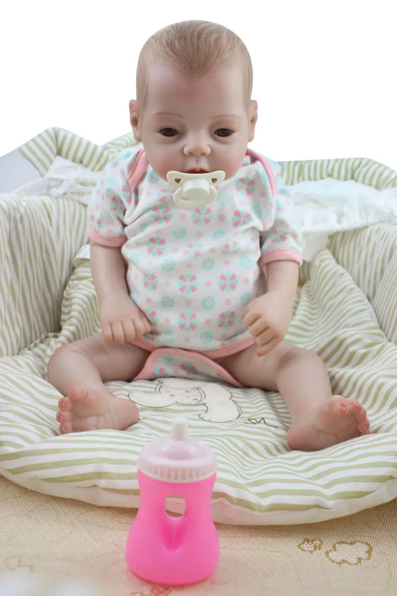 Полностью виниловая силиконовая Реалистичная кукла младенец 55 см реборн для сна