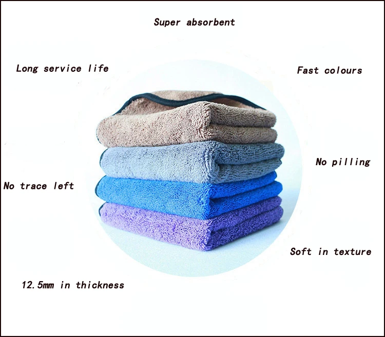 Ultrafinas de Super Absorção de Água Toalha de Limpeza Pano de Lavagem de Carro Toalha de Microfibra Peças Engrossado Fibras Absorvente 4 6 4 peças Engrossado Fibras ultrafinas de Super