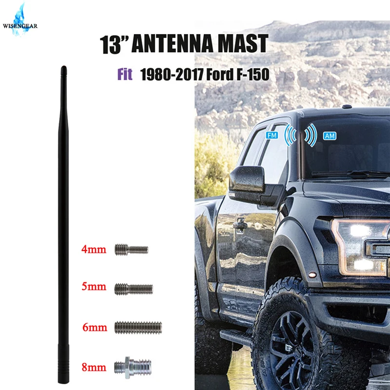WISENGEAR AM FM Antenna Mast Radio Amplifier Antennas For Ford F150
