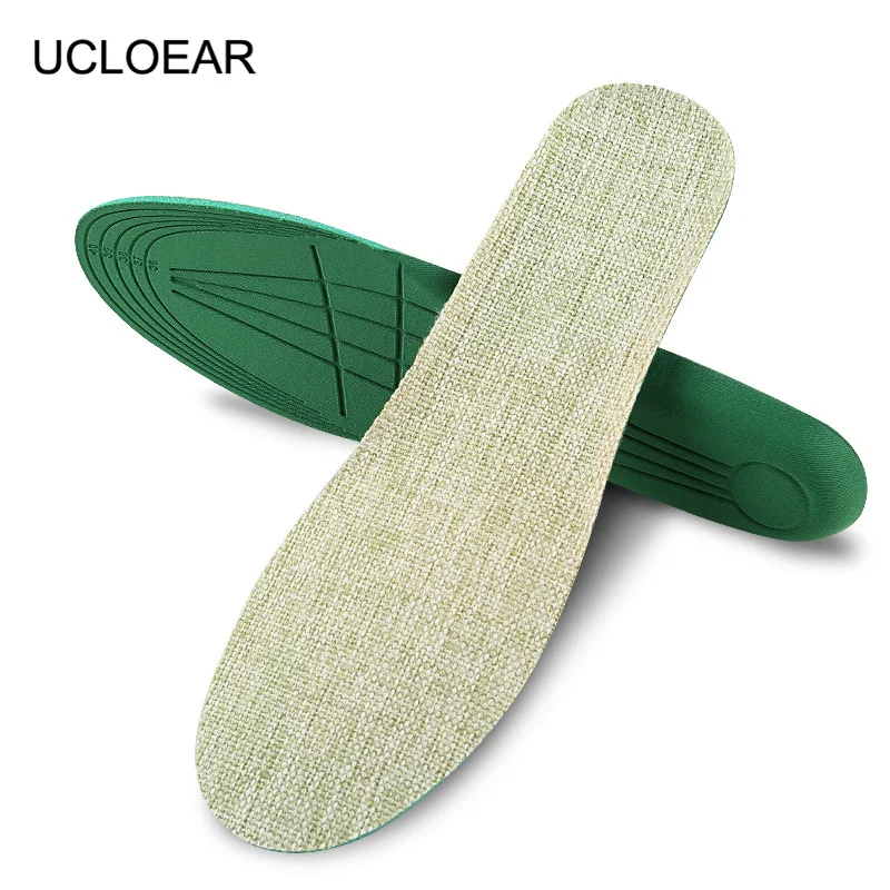 

Flax Insoles Sport Breathable Soft Comfortable Outdoor Shoe Insole Unisex Sweat Absorbant Insole Running Shoes Pad XD-052