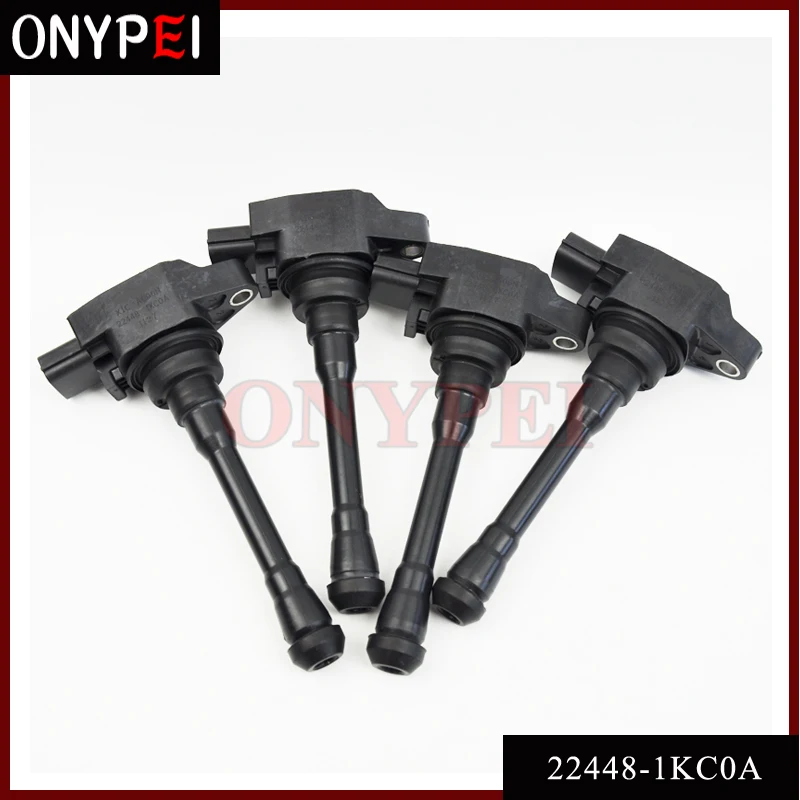 4pcs/lot Ignition Coil 22448 1KC0A XIC AC06N For 11 15 Nissan Juke 1.6L