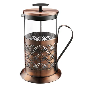 

1000ml Stainless Steel Glass Hollow Cafetiere French Filter Coffee Pot Coffee Tea Pot Press Plunger