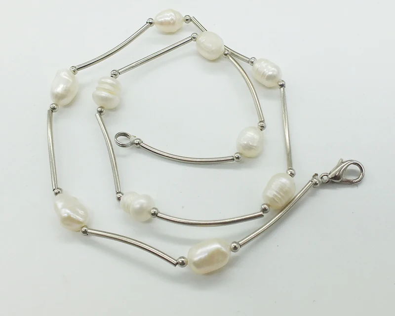 Промо-акция! Ожерелье из натурального пресноводного жемчуга, очень красивое. Лучший подарок для женщин 40 см