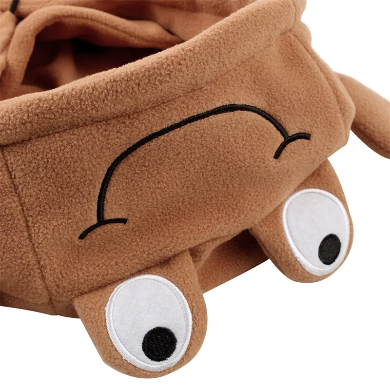 Cartoon Warm Baby Hat Autumn Winter Kids Scarf Hat Adjustable Fleece Boys Girls Beanie Children Hood Hat Boys Clothing 1-6Y (32)