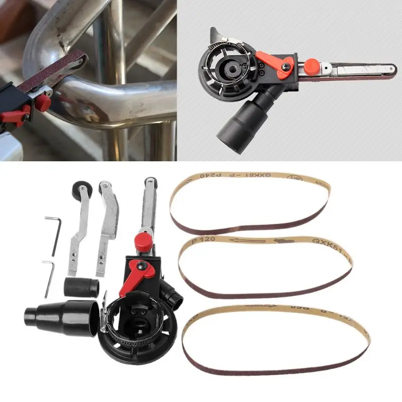 

Mini DIY Sander Sanding Belt Head Adapter For M10/M14 Electric Drill Angle Grinder Machine Sharpener Engraver Abrasive Tools
