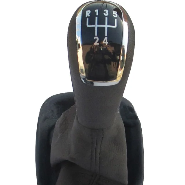 

5 Speed Gear Shift Knob With Holster Black Boot Dust Cover Auto Replacement Kit For Skoda Superb 2 2008 2009 2010 2011 2012 2013