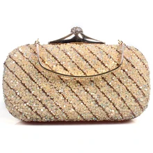 Glod/Серебряный Женский Плиссированное атласное лоскут Кристалл клатч вечерняя сумочка, сумка вечерняя сумочка