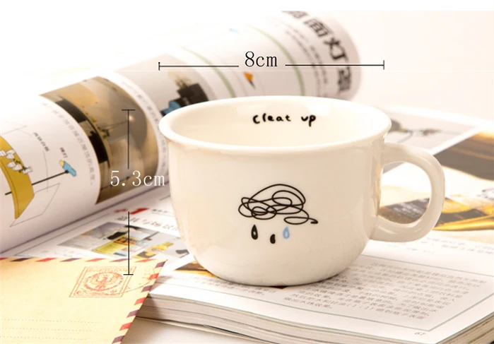 Mustache Cloud Bird Sheep Marks Mug Cute Minimalist Design Mustache Cloud Bird Sheep Marks Mug Cute Minimalist Design Designs Ceramic Breakfast Coffee Mugs In From Home Garden On Aliexpress