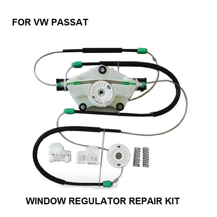 Для VW PASSAT оконный регулятор ремонт Клип Комплект передняя левая сторона новый набор 1996-2005