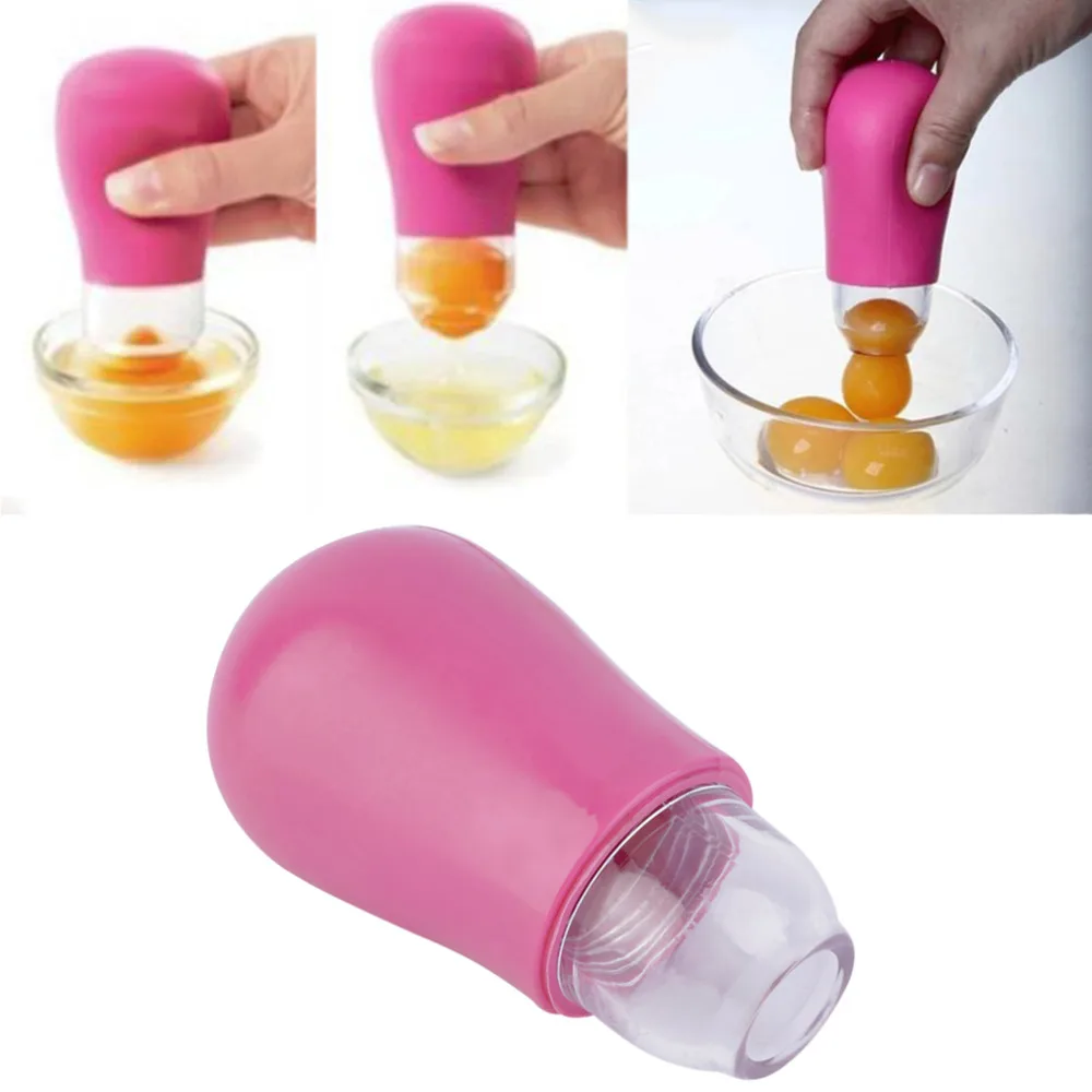 Kitchen Tools Home DIY Egg Yolk White Seperator Suction Divider