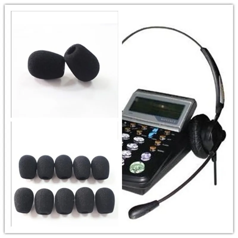 Protetores de Microfone Capas para Fone de Ouvido 10mm de Abertura e 28mm Linhuipad Pacote Espuma Microfone Esponja Comprimento Interno 50 - Image 6