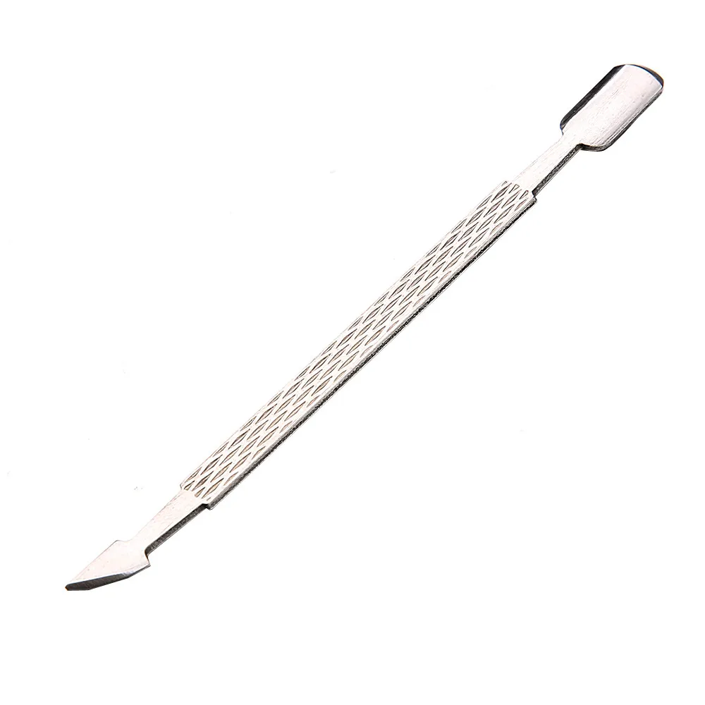 

1PC Double-end Cuticle Pusher Stainless Steel Remover Dead Skin Remover Manicure Tool Professional Nail Care Tools Nail Pusher #