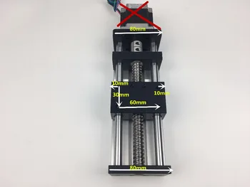 

GGP 1605 100MM BallScrew Slide Rail Linear Guide Moving Table Slip-way WITHOUT Nema 23 stepper motor