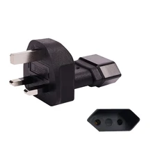 EU To UK Plug Power Adapter Black Travel Power Plug Adapter Converter Wall Charger EU To UK Plug Power Adapter Black Travel Power Plug Adapter Converter Wall Charger