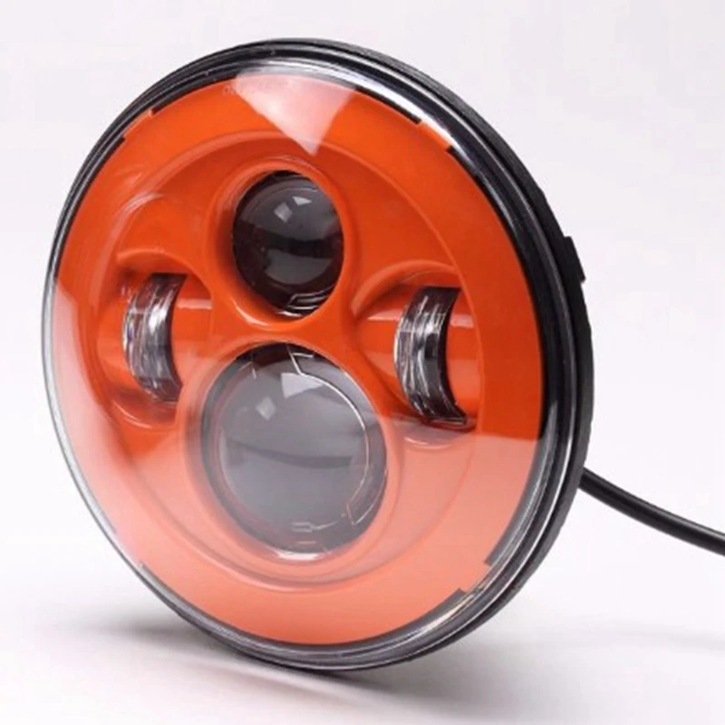 2- harley orange headlight 