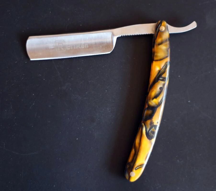 

wholesale price Straight Edge Stainless Steel Hair Shaper Barber Razor Folding Shaving Knife