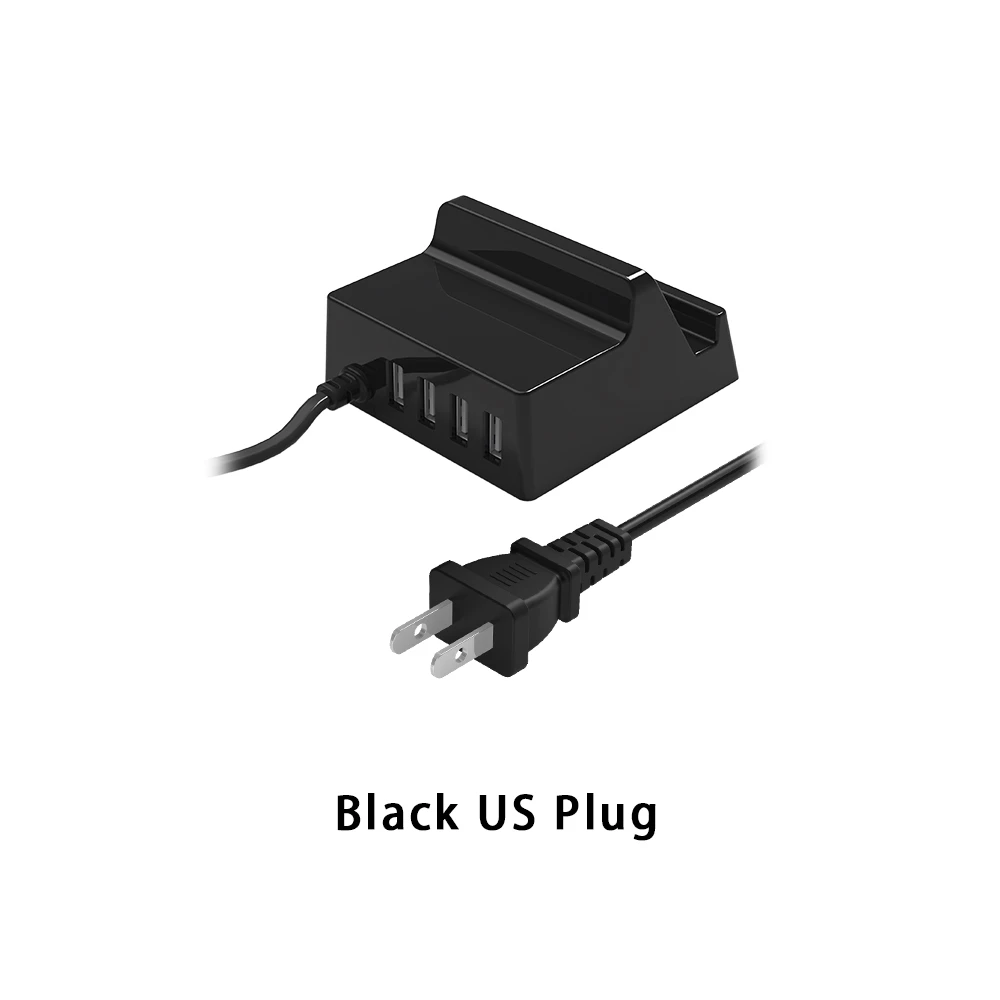 USB зарядное устройство держатель ORICO 4 порта настольное умное зарядное устройство с телефоном/планшетом крепление для samsung iphone power Bank - Тип штекера: Black US Plug