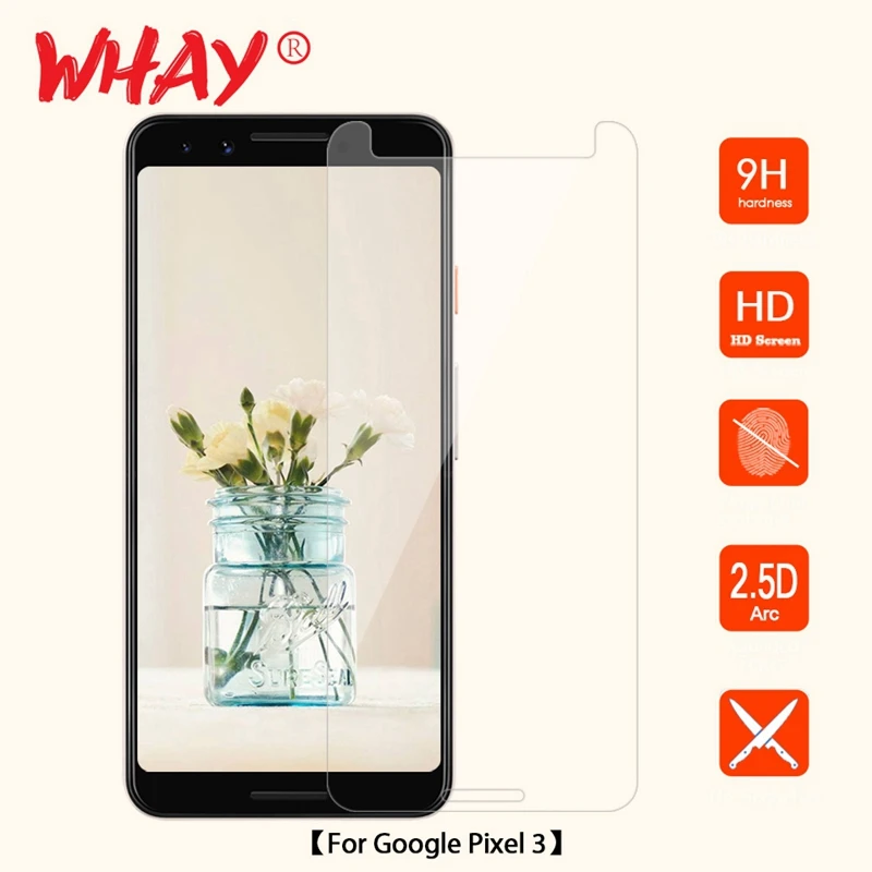 WHAY 2.5D закаленные очки для Google Pixel 3 Защита экрана изогнутые края пленка | Мобильные